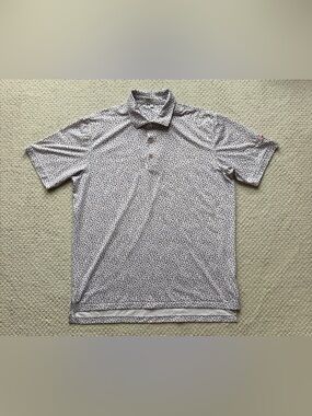 Peter Millar Golf Shirt Polo CS Summer Comfort Angry Anglers - L - Horseshoe Bay